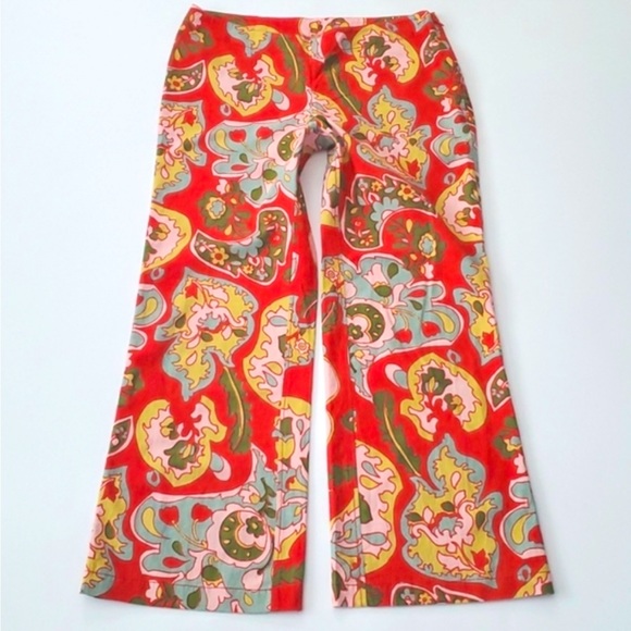 Free people NWOT Down and Out Boho printed Flare - Picture 3 of 8